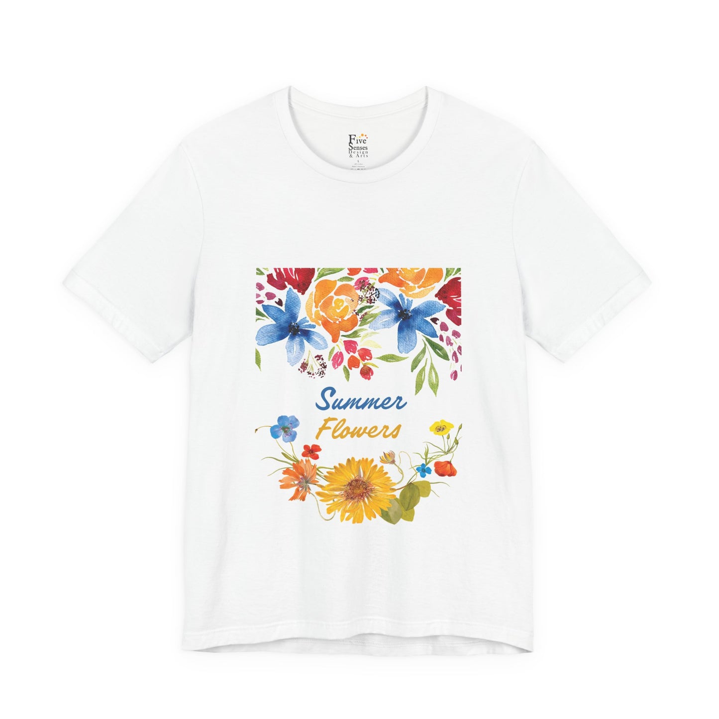 Summer Flowers T-Shirt — Bright Floral Graphic Tee