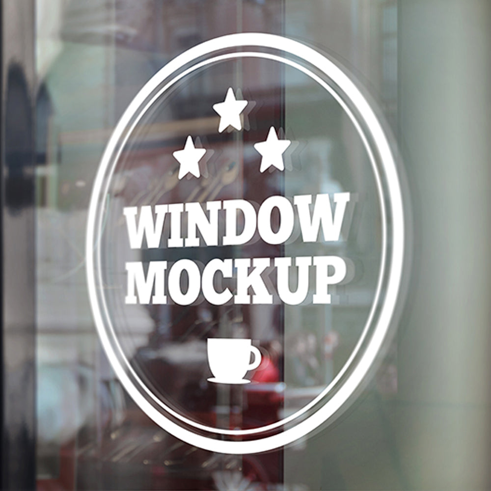 Window decal – Five senses Design Shop& Printing Shop